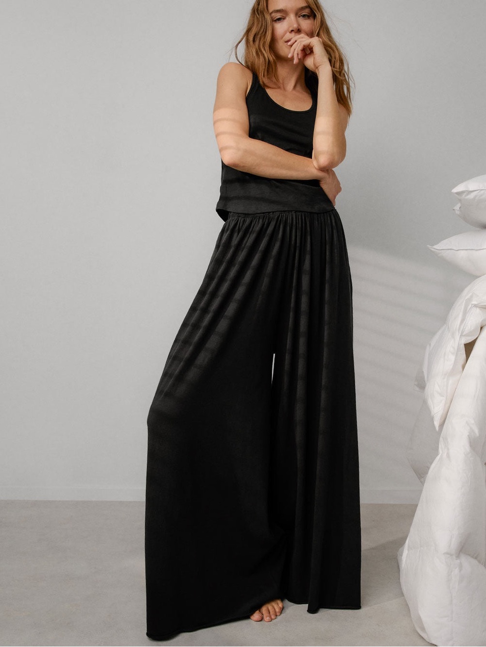 Lunya Organic Pima Wide Leg Pant